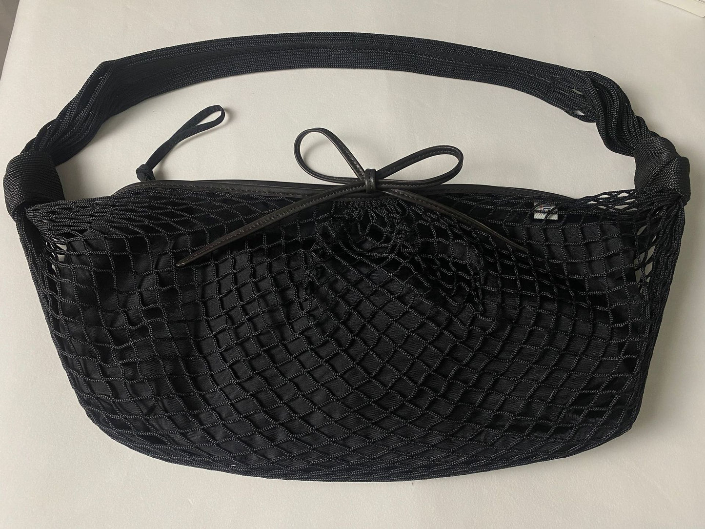 Durable Ding Fishnet Croissant Underarm Woven Women's Messenger Bag