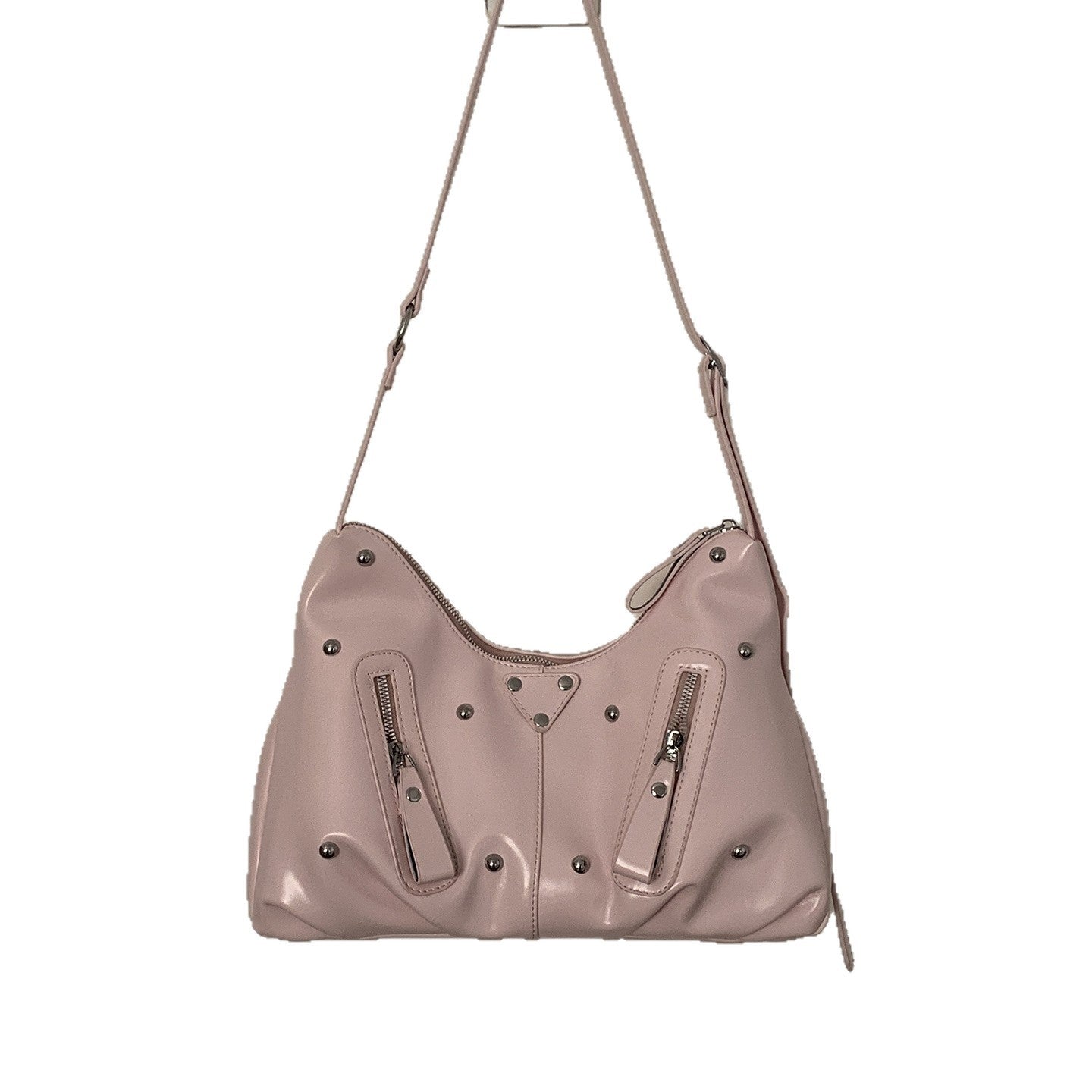 Women's Korean Style Large Capacity Underarm Simple Soft Surface Tote Bag