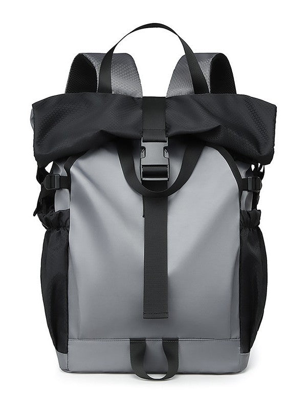 Men's Fashion Trendy Curved Edge Workout Shoes Business Backpack