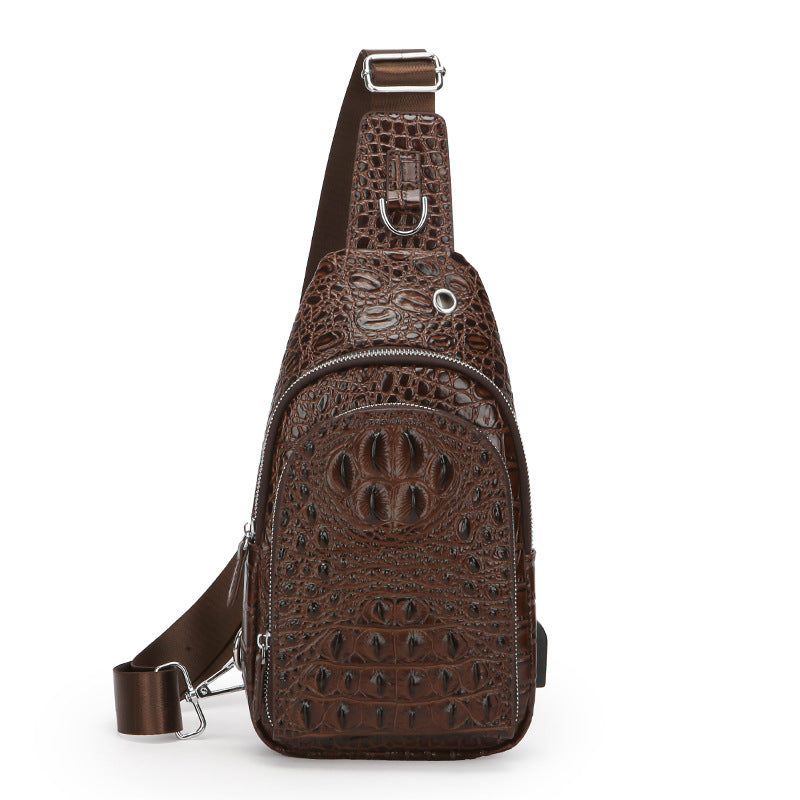 Women's & Men's Crocodile Pattern Pouch Bags
