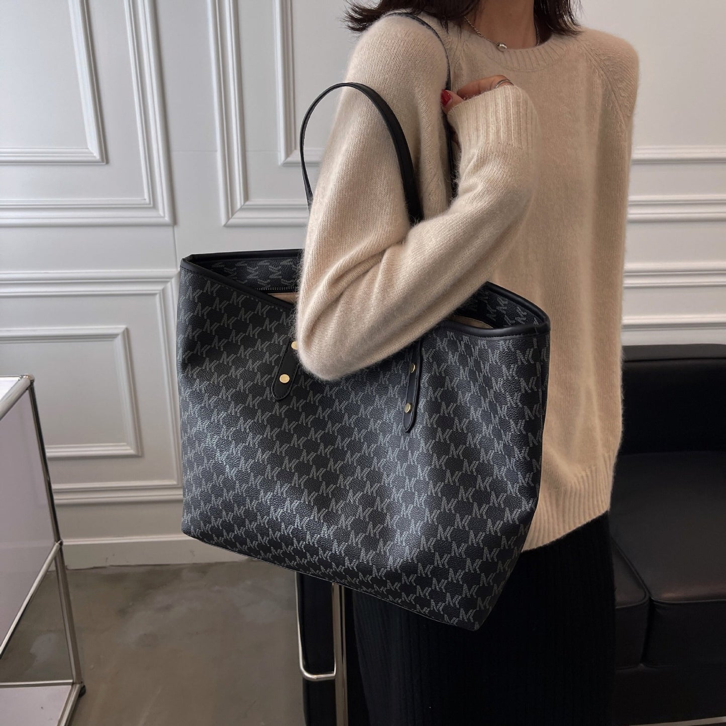 Women's Printed Large Capacity Totes Commute Minimalist Versatile Lightweight Women's Shoulder Bag