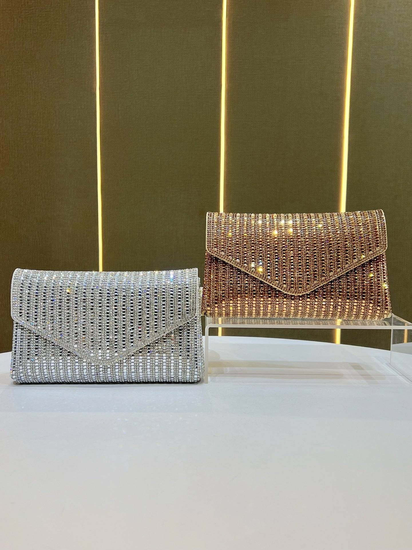 Fashion Chain Style One Full Diamond Light Luxury High-grade Shoulder Bags