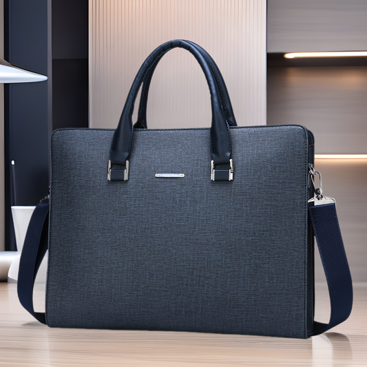 Men's Large Capacity Business Portable Horizontal Leather Men's Bags
