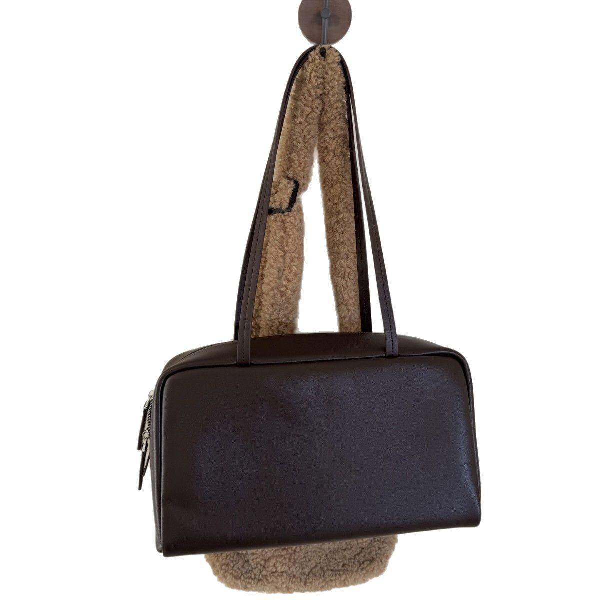 Women's Bowling Boston Large Capacity Sheepskin Women's Shoulder Bag