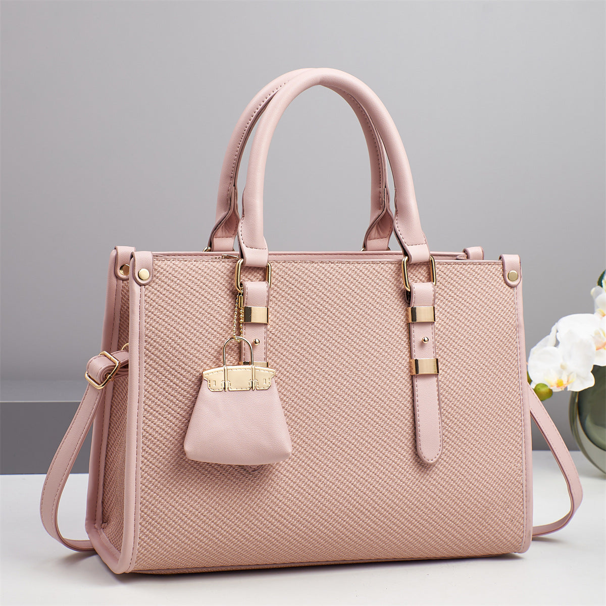 Women's Graceful Korean Style Fashionable Exquisite Big Shoulder Bags