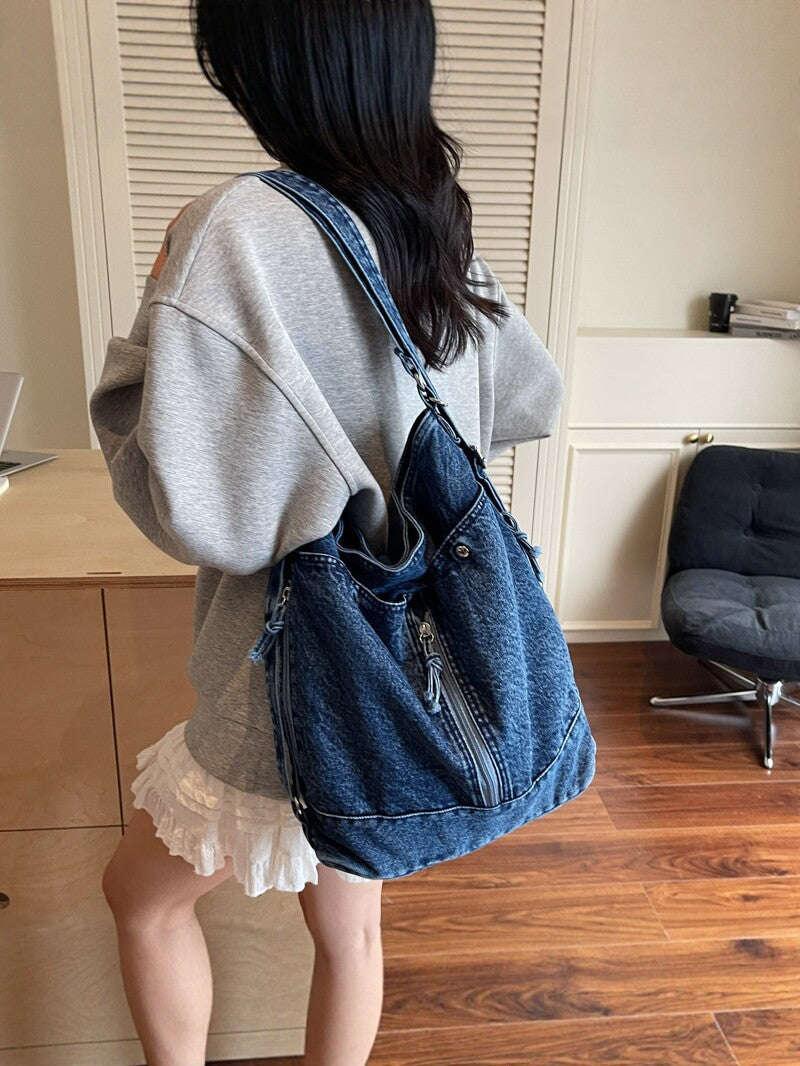 Women's Denim Autumn Large Capacity Retro Fashion Bags