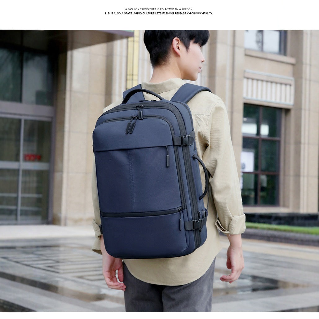 Men's High-grade Large Capacity Waterproof Fashion Commuter Business Backpack