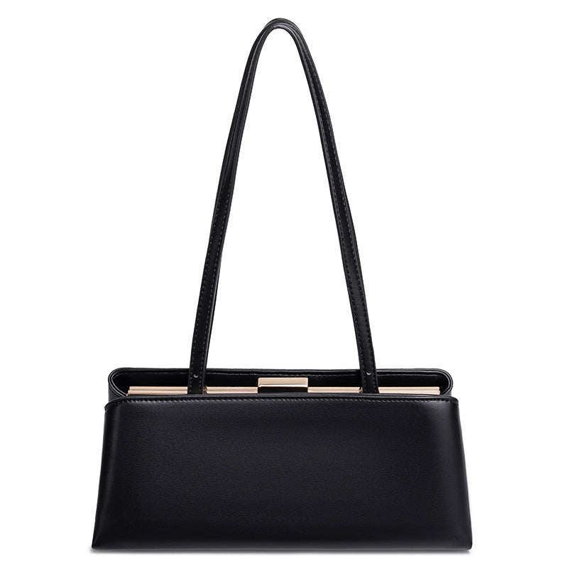 Women's Commuter Retro Clip Underarm Baguette High-grade Tote Bag