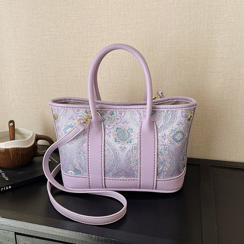 Style Self-made Cloth Handmade Material Homemade Tote Bag