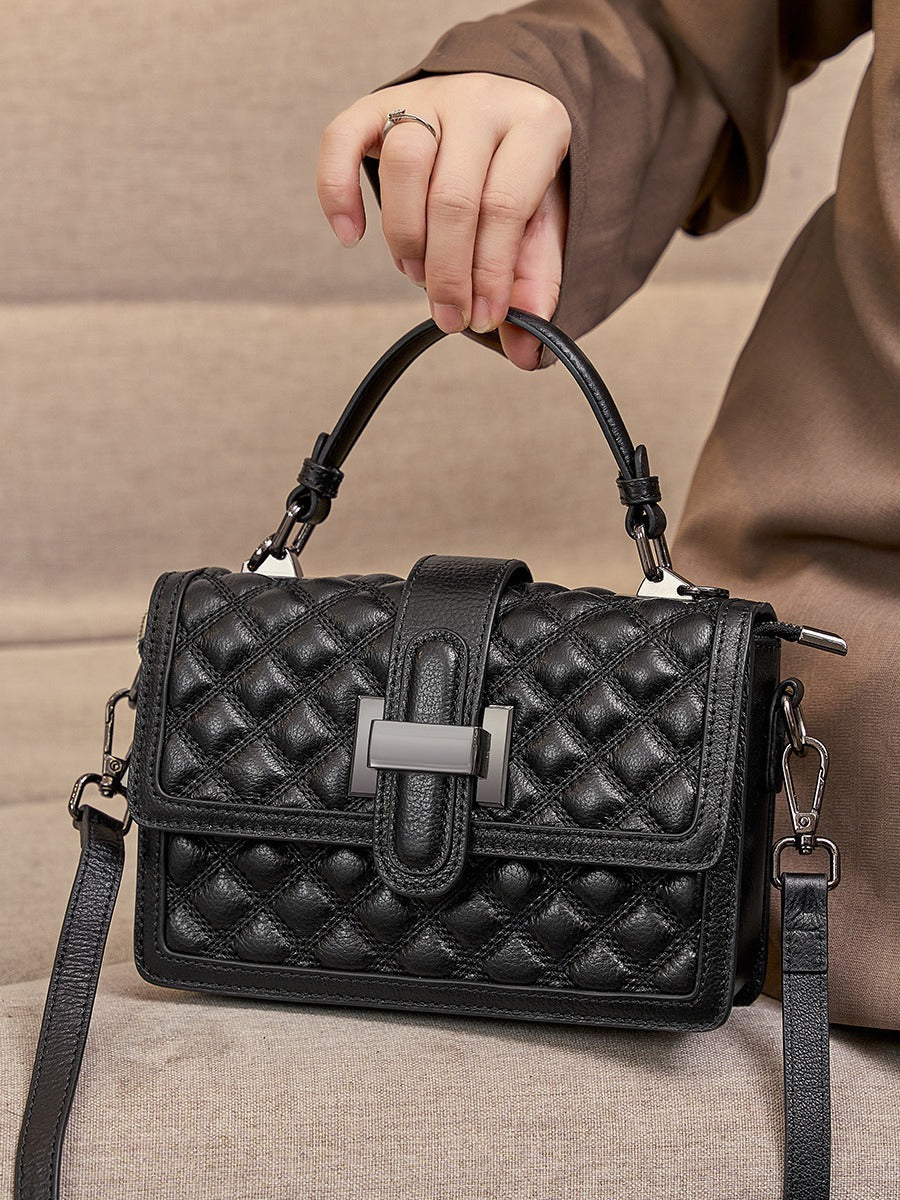 Women's Summer Top Layer Leather Trendy Fashion Women's Handbag